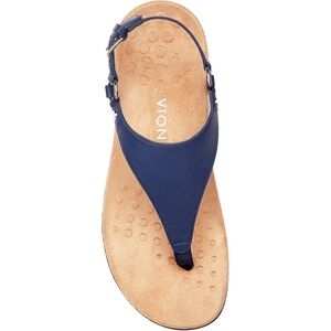 VIONIC Women's Vionic Kirra Navy Leather Sz
8 Comfort Sandal Classic Fall